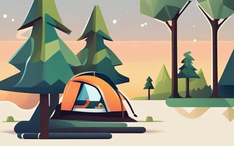 How long does it take for a camping light to shine on a tree?