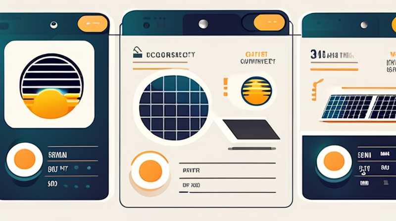 How to use the solar energy instrument