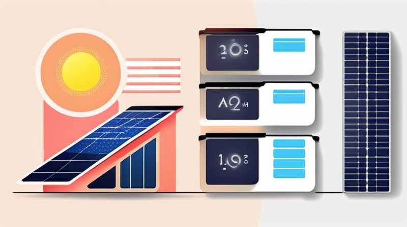 How much electricity can a 120ah solar cell store?