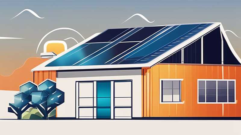 How to install solar energy on color steel shed