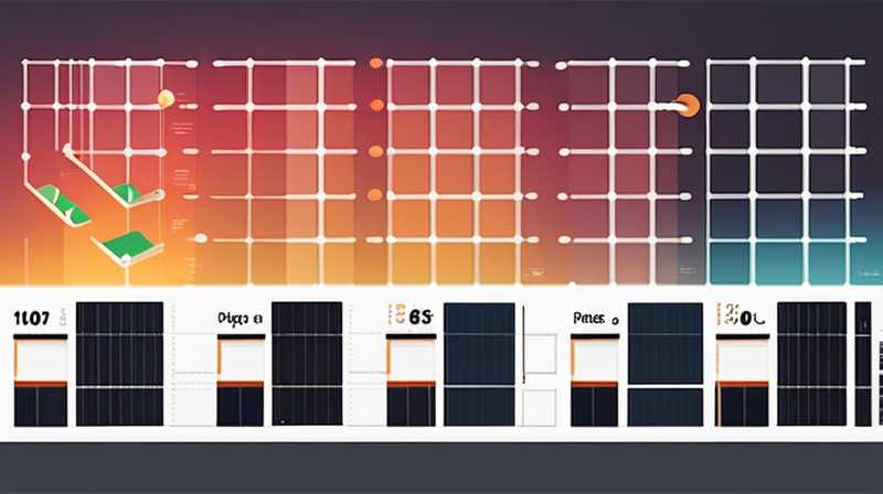 How many square meters are required for solar panel wiring?