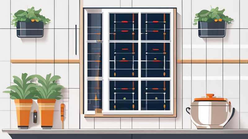 How to connect balcony solar energy to kitchen