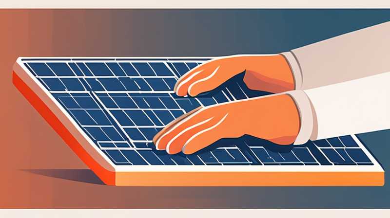 How to remove solar panel glue from hands