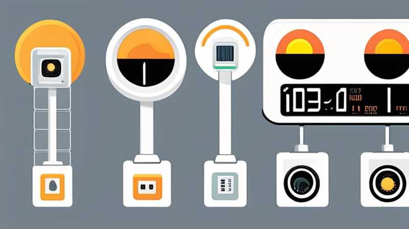 How to turn on the solar monitoring light