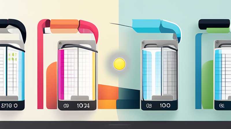 How many watts is 1000ml of solar energy 8 times?