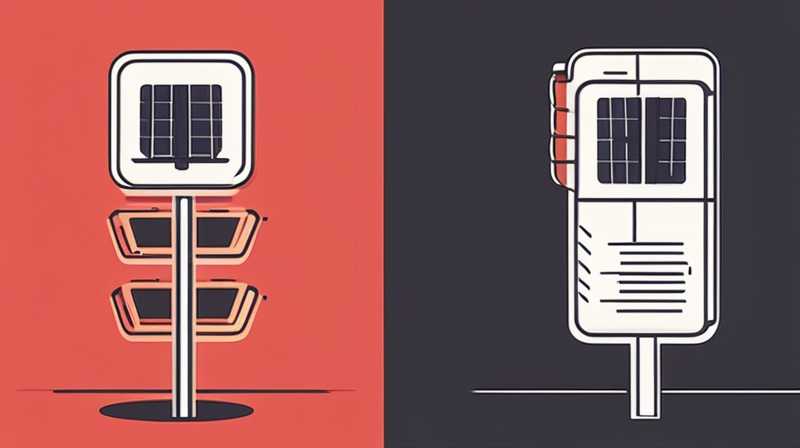 How to turn on the red light of solar street light