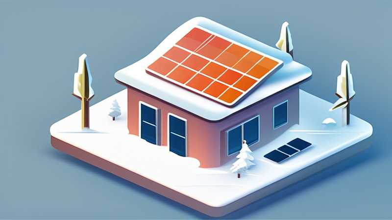 How many degrees of solar energy on the roof can cause freezing?