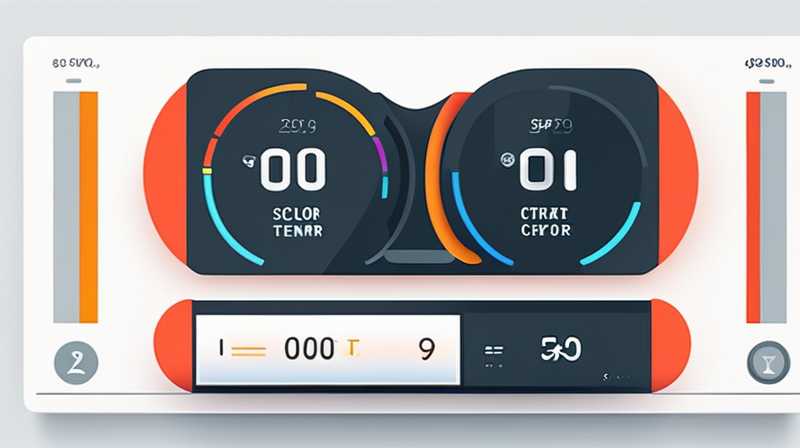 How much does a solar temperature control display cost?