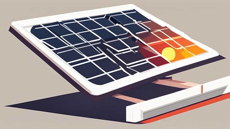 How to repair an old solar panel that is broken