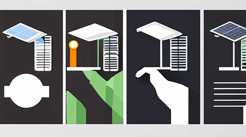 How to disassemble the wall mounted solar light