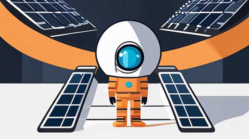 How to see solar cells in space