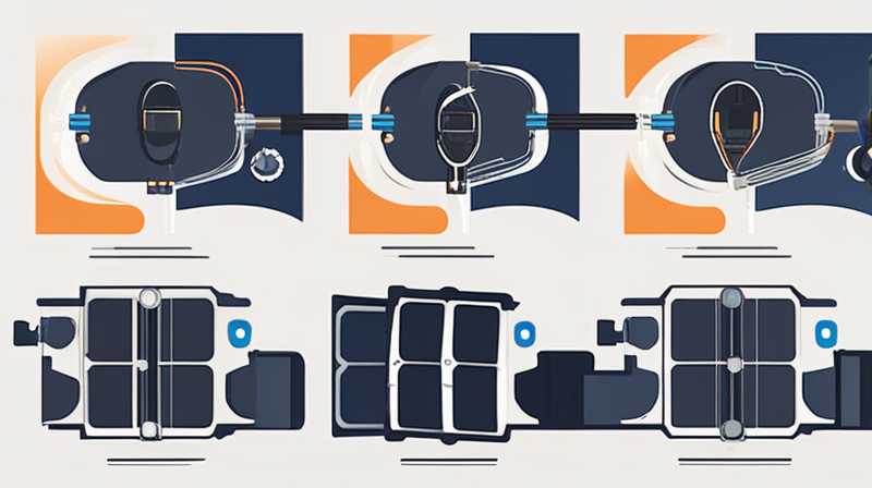 How to conceal the solar solenoid valve