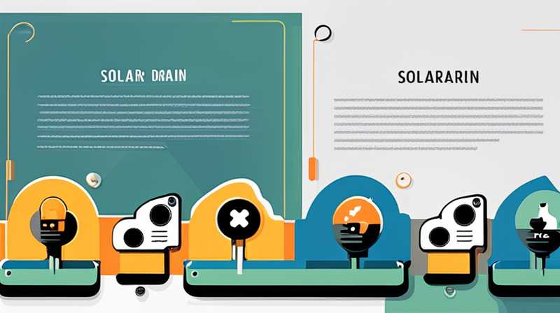 Why is the solar drain valve not promoted?