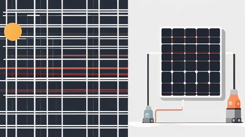 How many lines are there in two square meters of solar panels