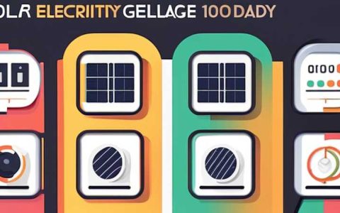 How much electricity does 100w solar power generate every day