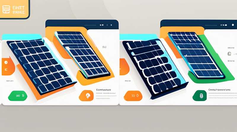 Which panel are the solar panels marked on?