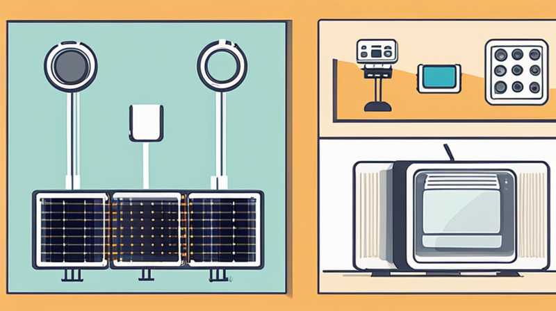 How many watts of solar panels are needed for a 200w TV