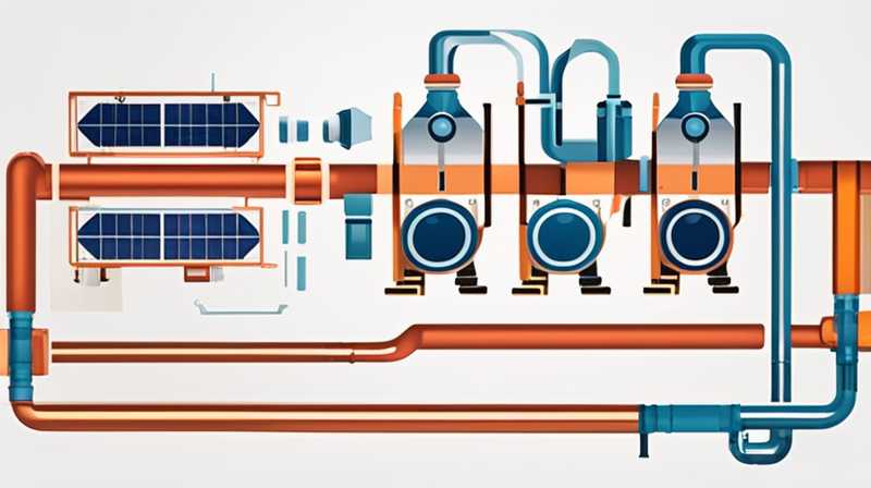 What pipe should be connected to the solar exhaust port