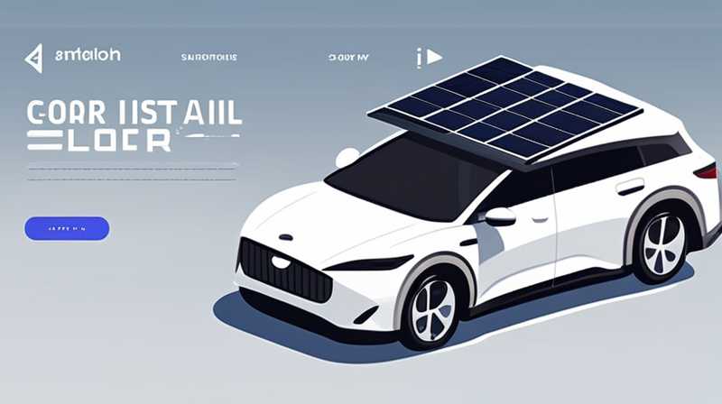 How to install solar panels on a self-driving tour