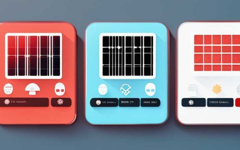 Where to adjust the solar red and blue buttons
