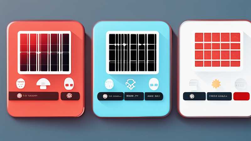 Where to adjust the solar red and blue buttons