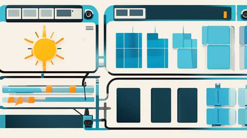 How to connect solar panels to a large amount of electricity