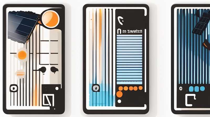 Which is the switch on the solar light panel?