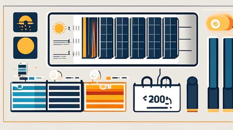 How much does solar energy cost 200 liters