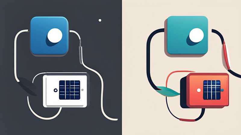 How to connect solar 4 wires to 2 wires