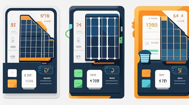 How to calculate the cost of moving upstairs with solar panels behind