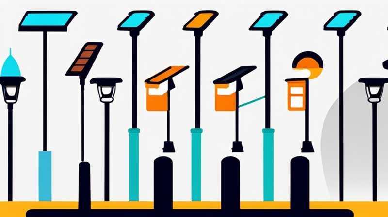 How much does a set of solar light poles cost?