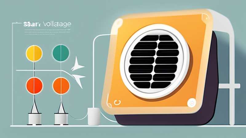 How to measure the working voltage of solar energy