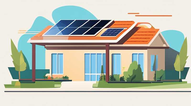 How to install solar energy in a bungalow yard