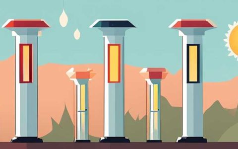 What shape is best for solar column lights?