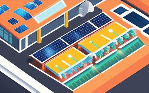 Where are the solar lights in the factory?