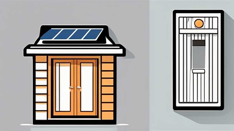 How to install solar lights on the door