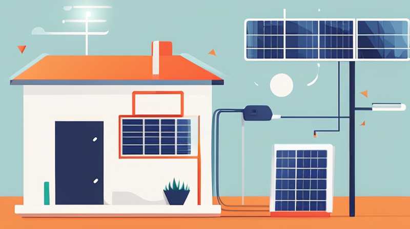 How to charge solar energy in the house