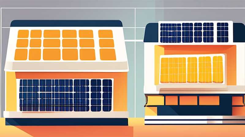 How do solar panels discharge during the day?