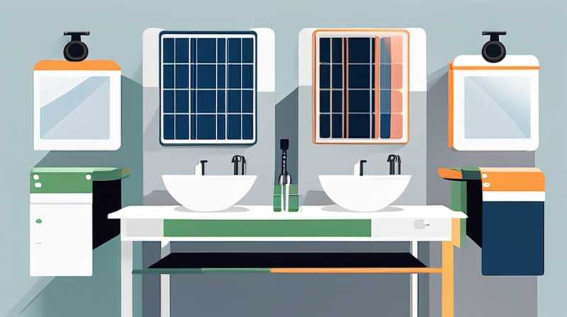 How to connect the bathroom to solar energy