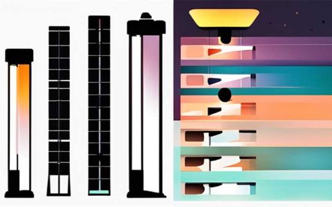 How long does it take for the solar column light to turn off?