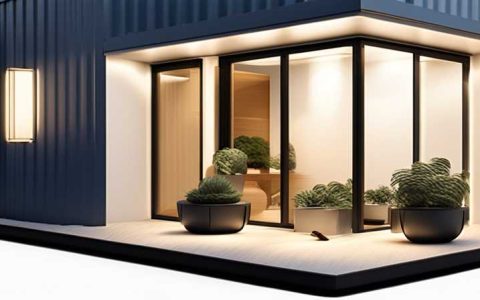 How to install container solar wall light