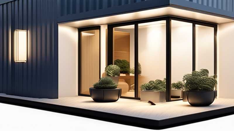 How to install container solar wall light