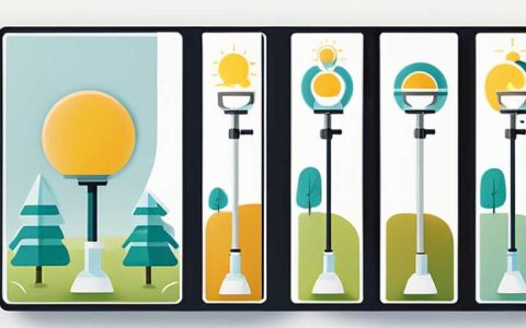 How to connect the four-meter pole solar light