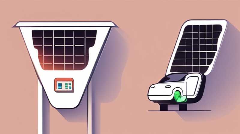 How much does an electric car solar street light cost