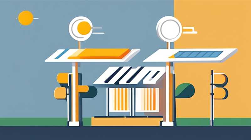 Which direction should the solar street light be turned on?