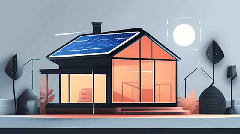 How to install solar lights in a tin house