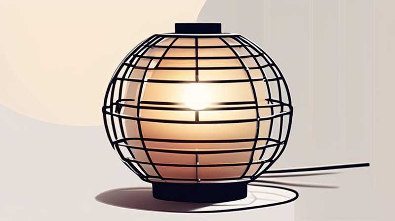 How to make your own solar powered rattan ball light