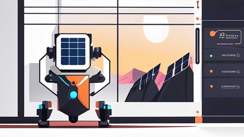 How to clean solar panels with a robot