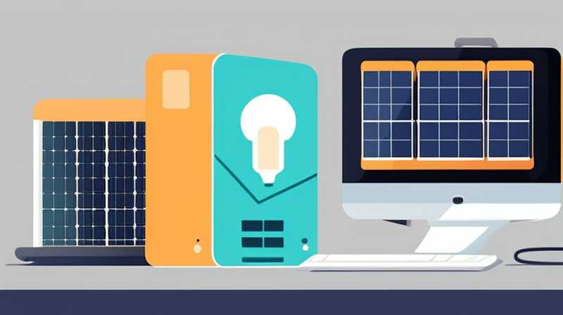 How to connect two computers with solar energy