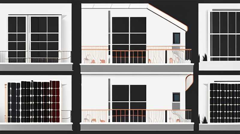 How to change the balcony solar panel to normal